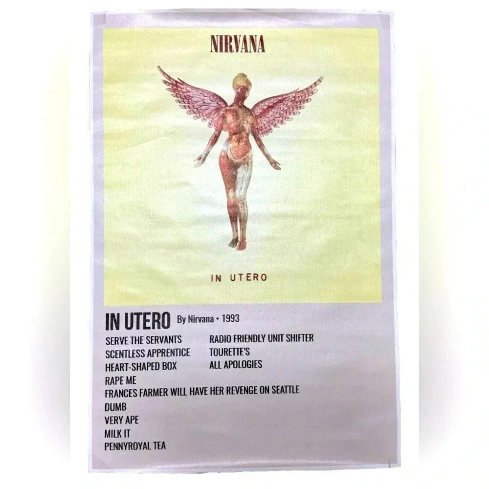 Nirvana - In Utero  - Canvas Poster - 16”w x 24”h